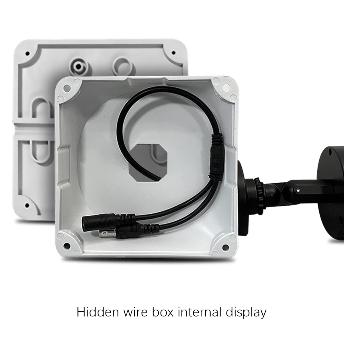 Universal CCTV Camera Junction Box Waterproof ABS Mount for Cable Management