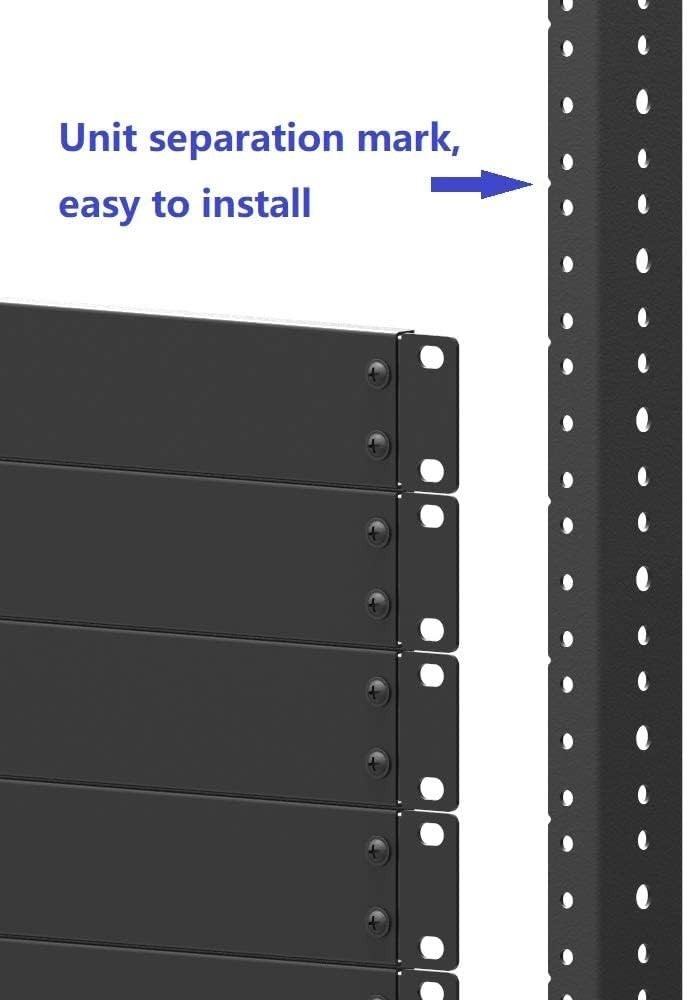 4U Rack Rails Kit with Hardware - 2 Pieces 4URR