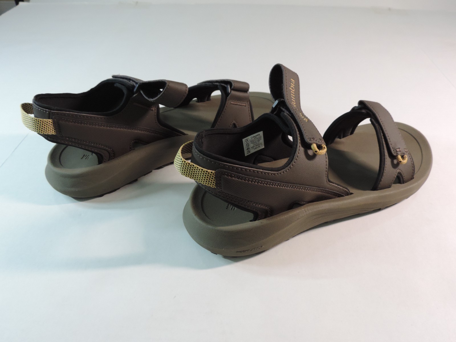 COLUMBIA NEW PORTAGE PASS 2 STRAP SANDAL MEN'S HIKING SANDAL SIZE 11.12 BROWN