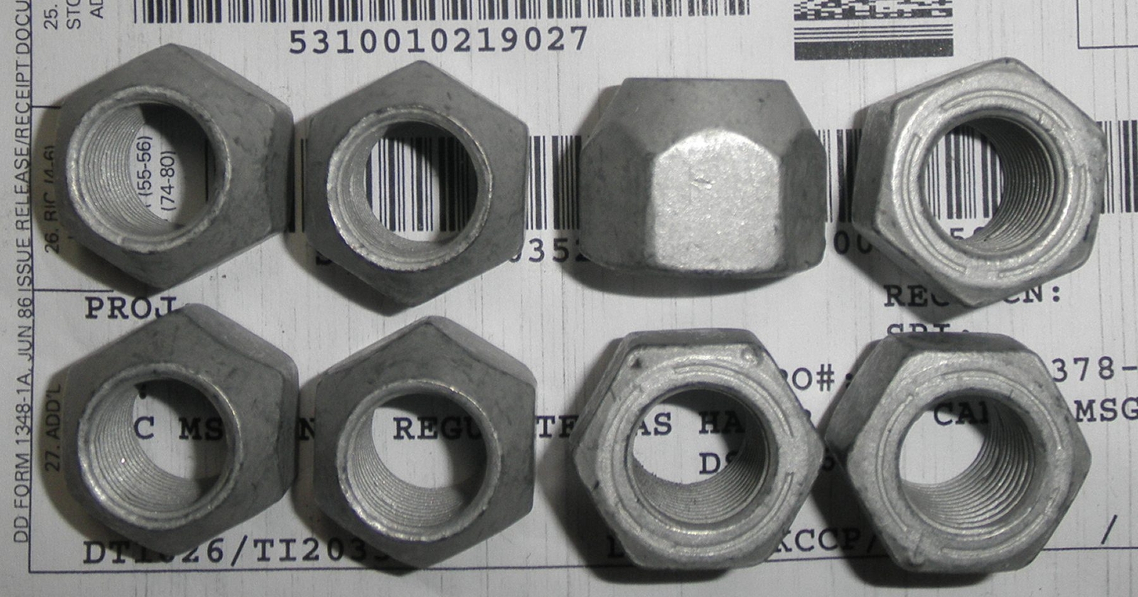 15674442 Qty. 8 Genuine GM Lug Nut Zinc Coated AM General 5589268 EC12339403