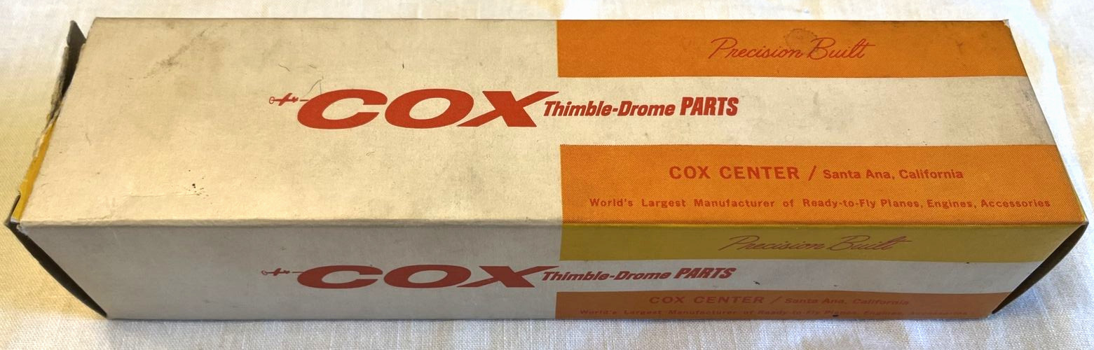 Vintage 1950s or 1960s Cox Thimble Drome Dealer Box Only Part #862 6x3 6" Props