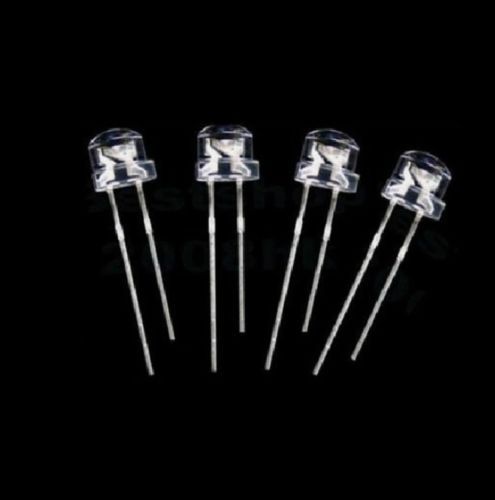 100pcs F5 5mm Pink Straw Hat Superbright LED Light LED lamp