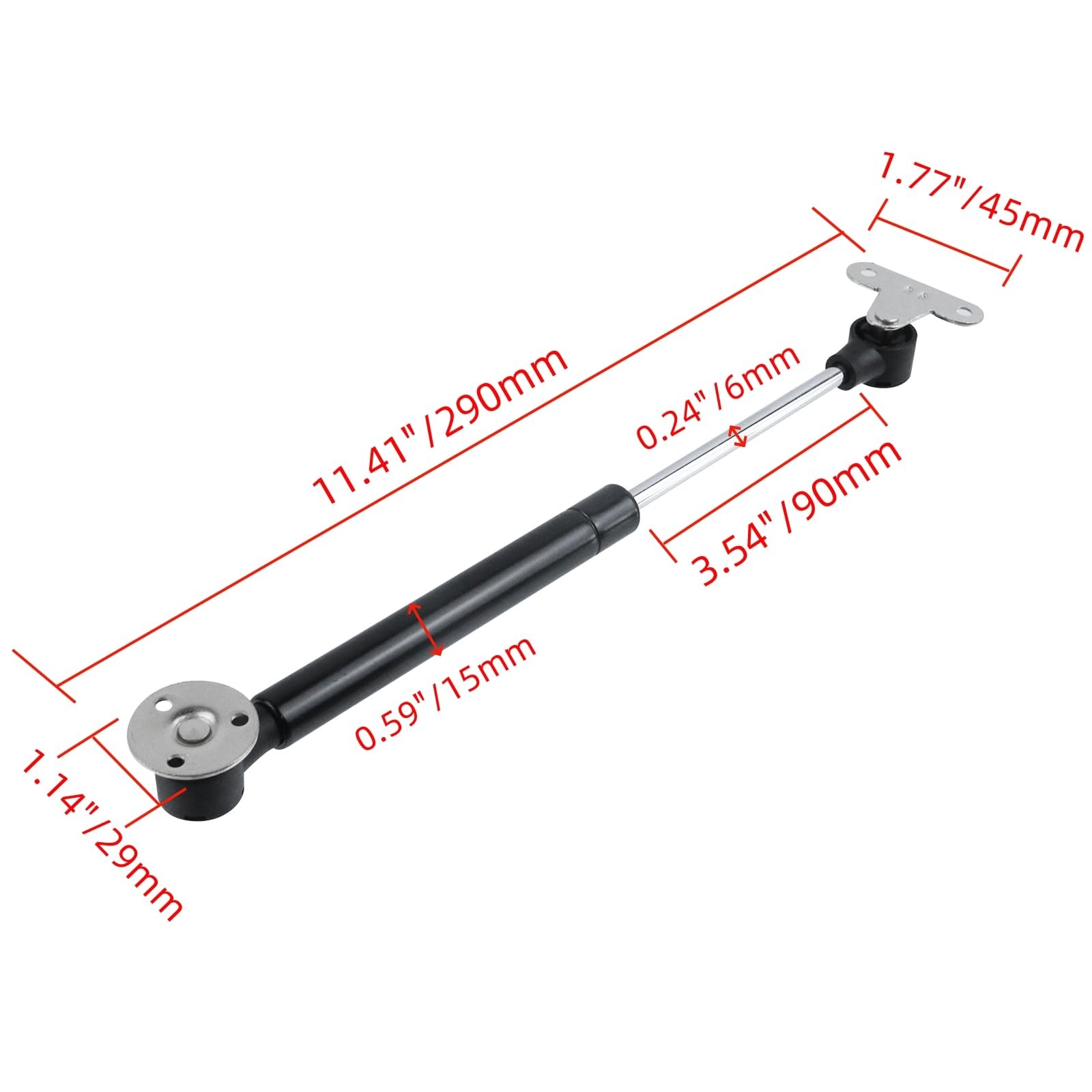 Standard Duty Pneumatic Door Closer Support Hinge