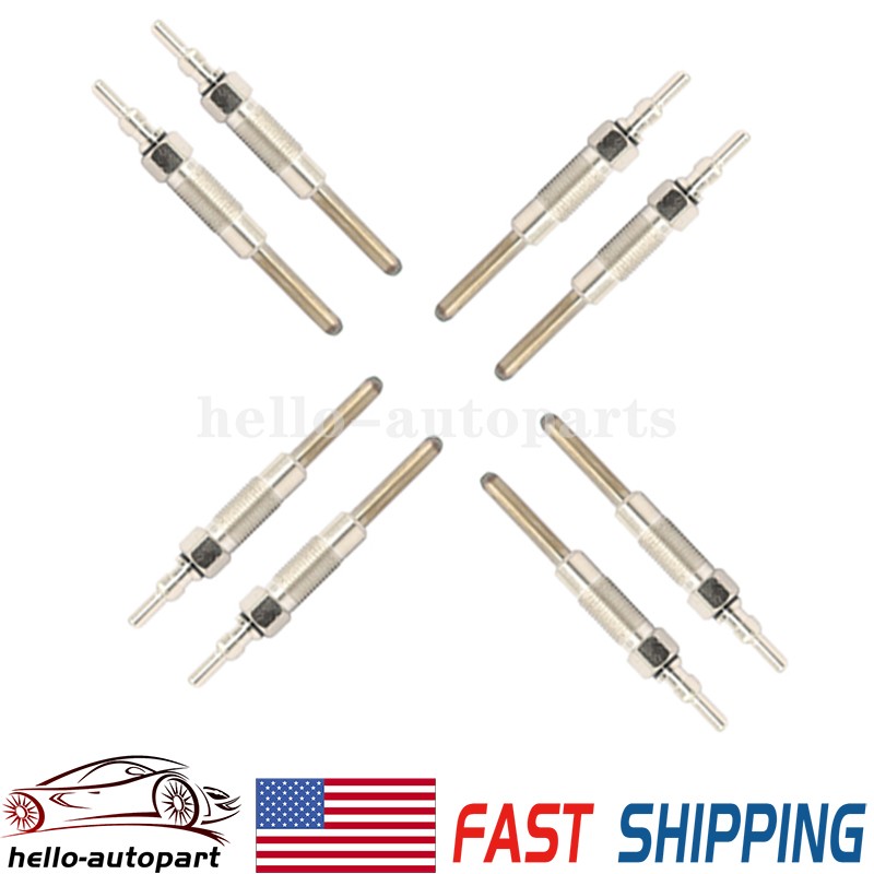 8Pcs Glow Plug F2TZ-12A342-A For 1988-1994 Ford F250 F350 IDI 7.3L F2TZ12A342A