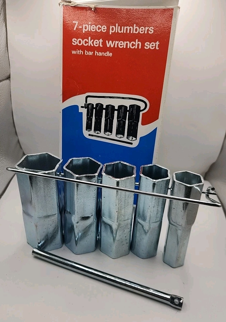 7pc SHOWER VALVE STEM Plumbers SOCKET WRENCH PLUMBING SET Recessed 21/32-1 7/16