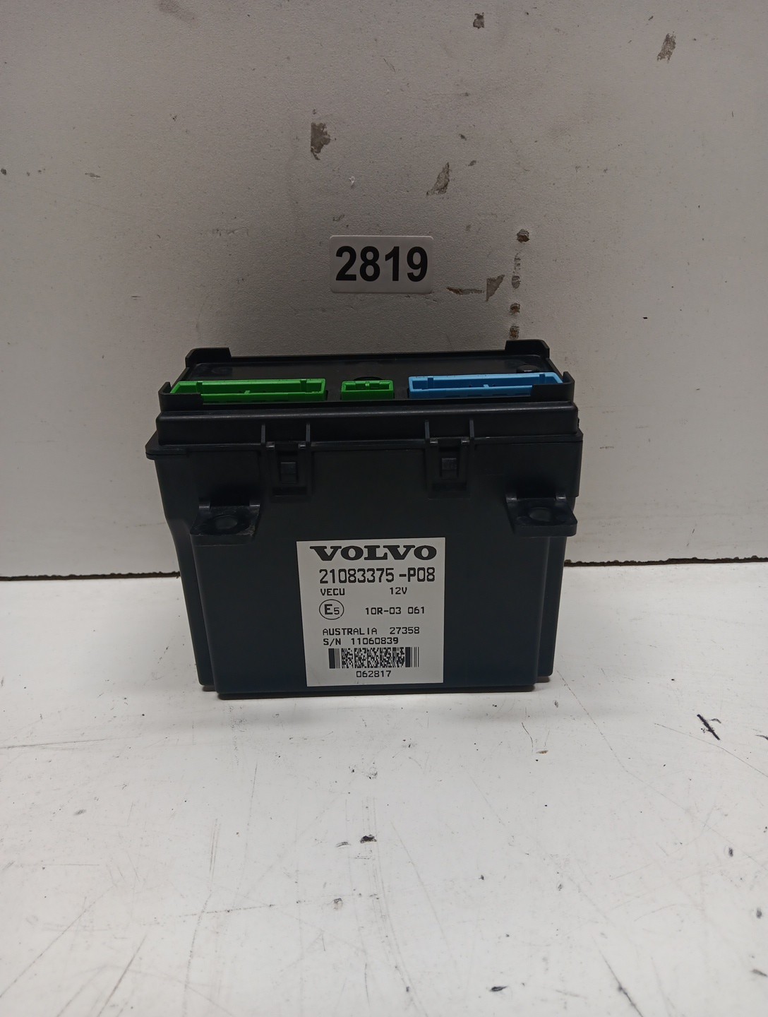 21083375-P08 VOLVO VNL CAB CONTROL UNIT MODULE #2819