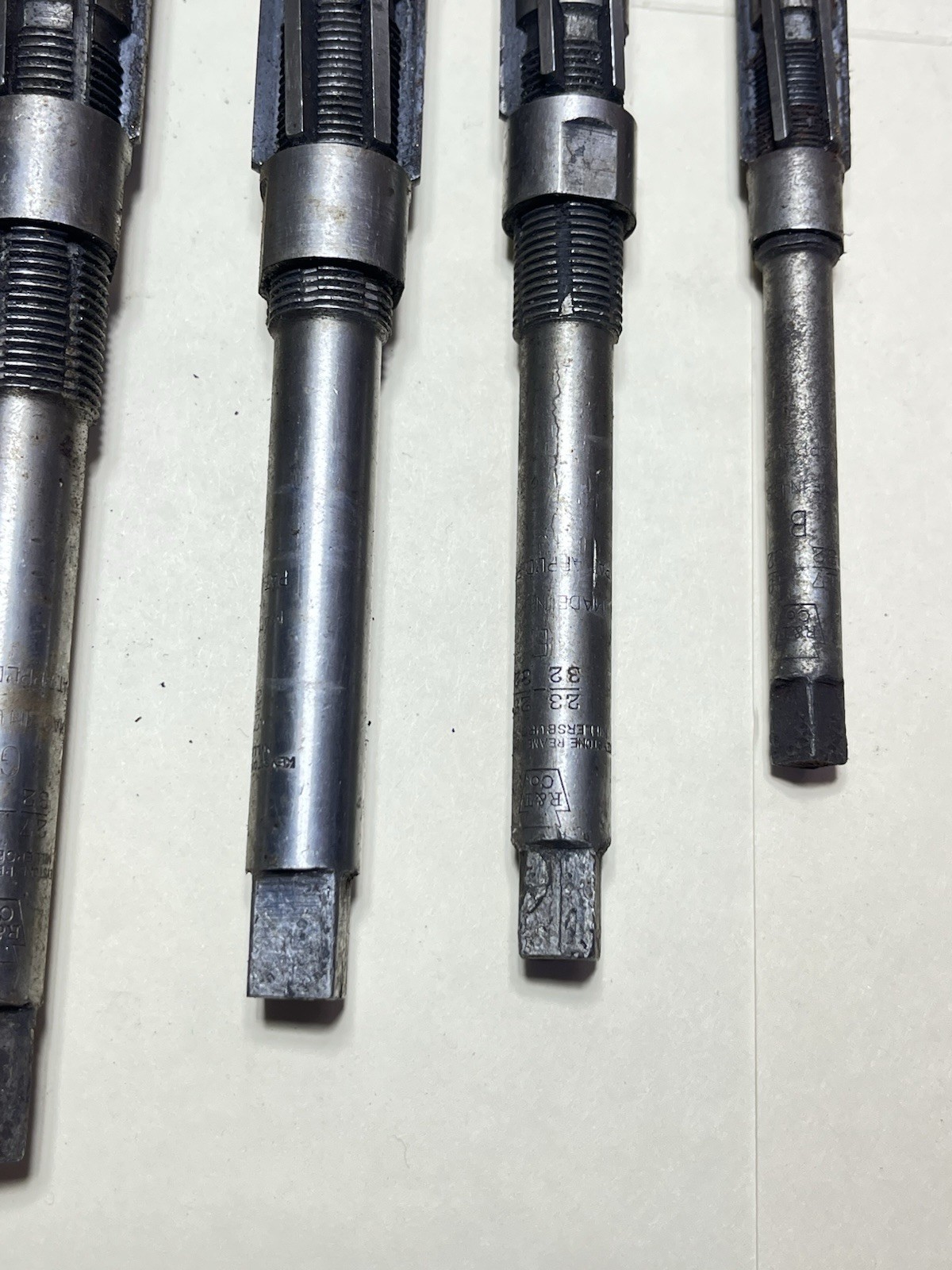 5 Used R & T Adjustable Machinist Reamers