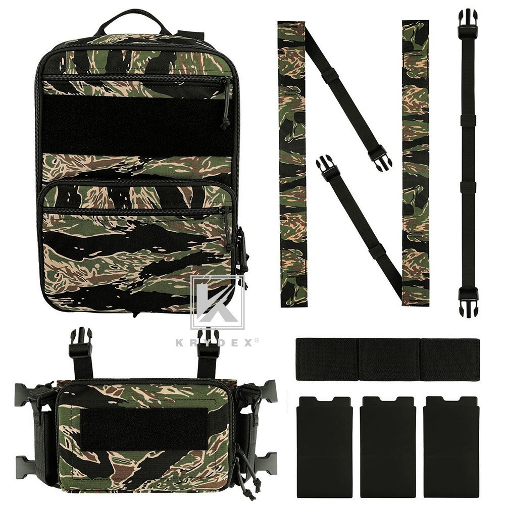 KRYDEX Tactical D3CR Chest Rig Harness D3 Flatpack Backpack MOLLE Rucksack GT