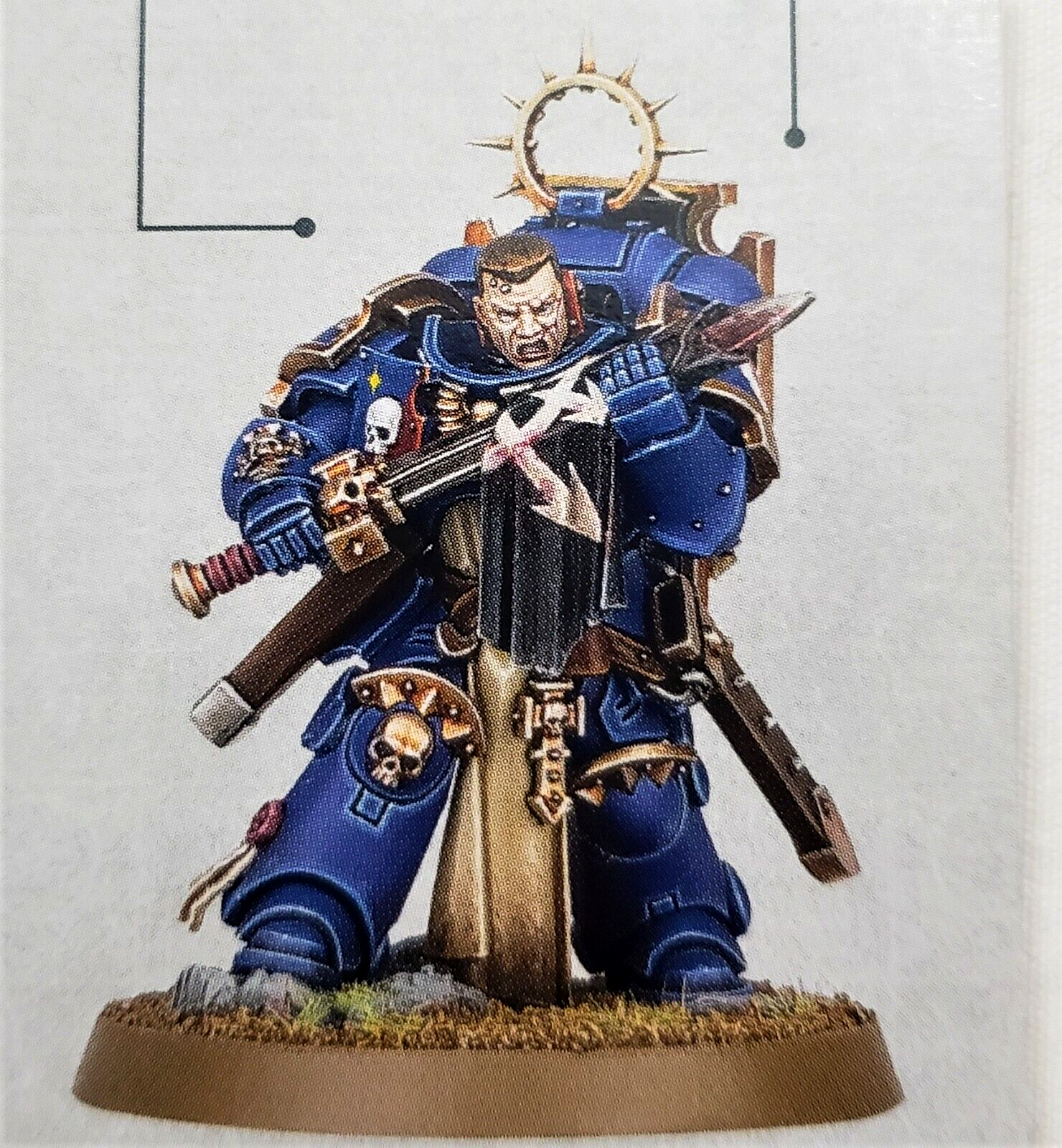 40K Bladeguard Sergeant Warhammer Primaris Space Marines from Blade Guard kit