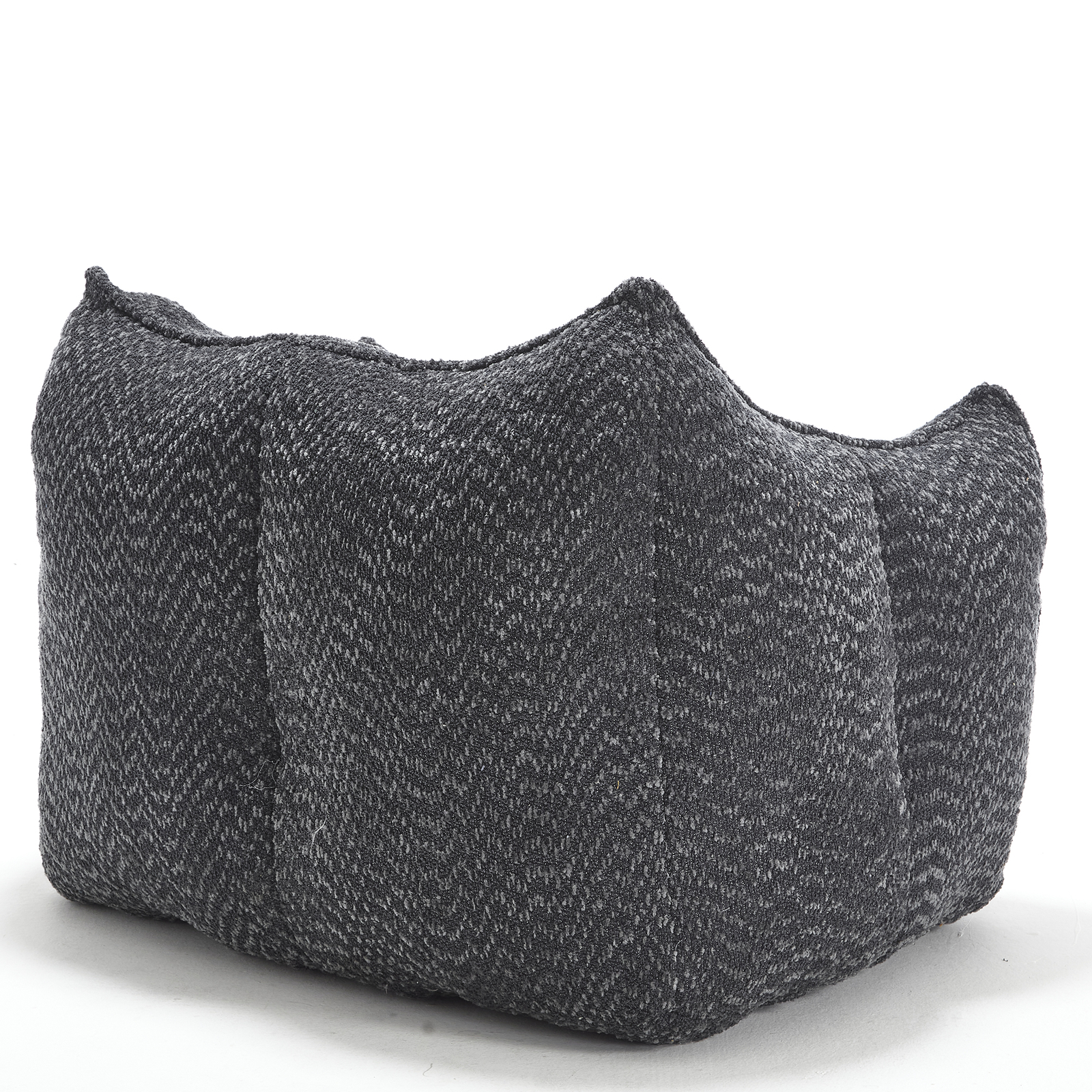 Bean Bag Chairs resilient foam for bedrooms comfortable square lazy sofa Black