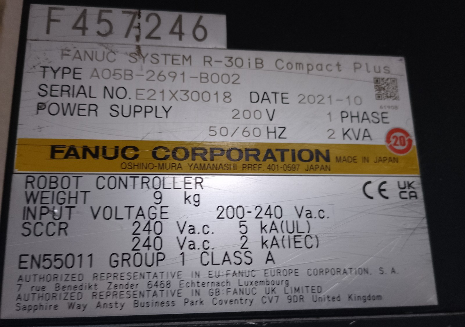 Fanuc R30iB Robot controller Compact Plus