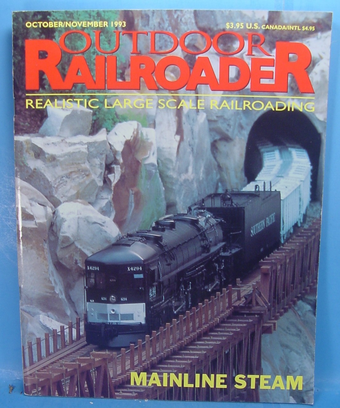 OUTDOOR RAILROADER MAGAZINE VOLUME 3 NUMBER 5 OCTOBER/NOVEMBER  1993  TOC SHOWN
