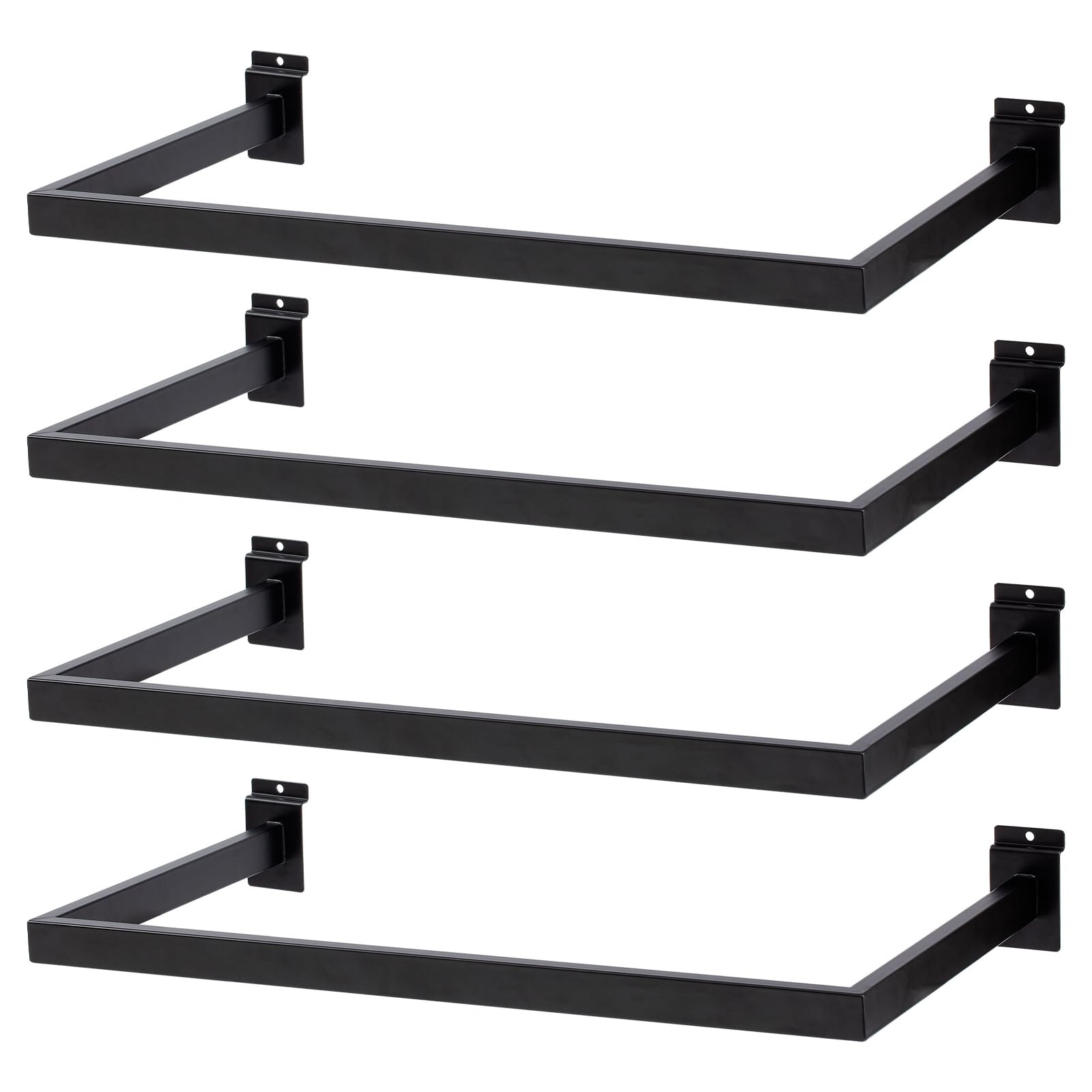 Slatwall U-Shaped Rectangular Tubing Hangrail - 24"x12", Slatwall Accessories...