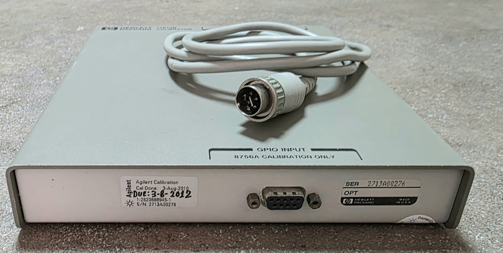 HP, Agilent Keysight 11613B Calibrator for Scalar Network Analyzer + GPIO cable