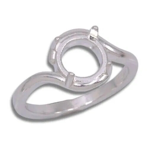 Round Cabochon Bypass Ring Mounting