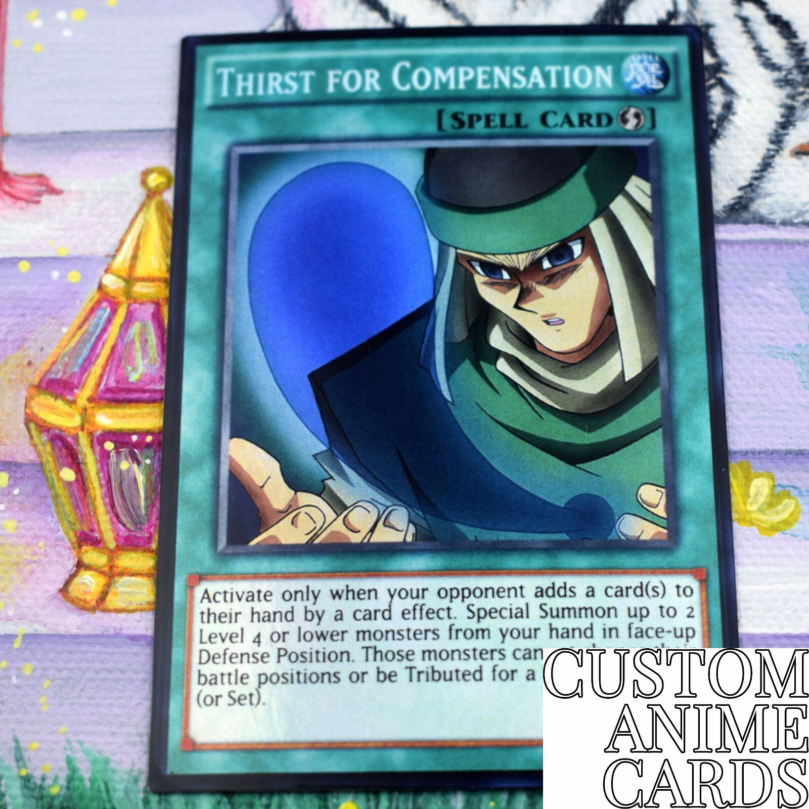 Thirst for compensation DIY ANIME EFFECT -  HOLO card
