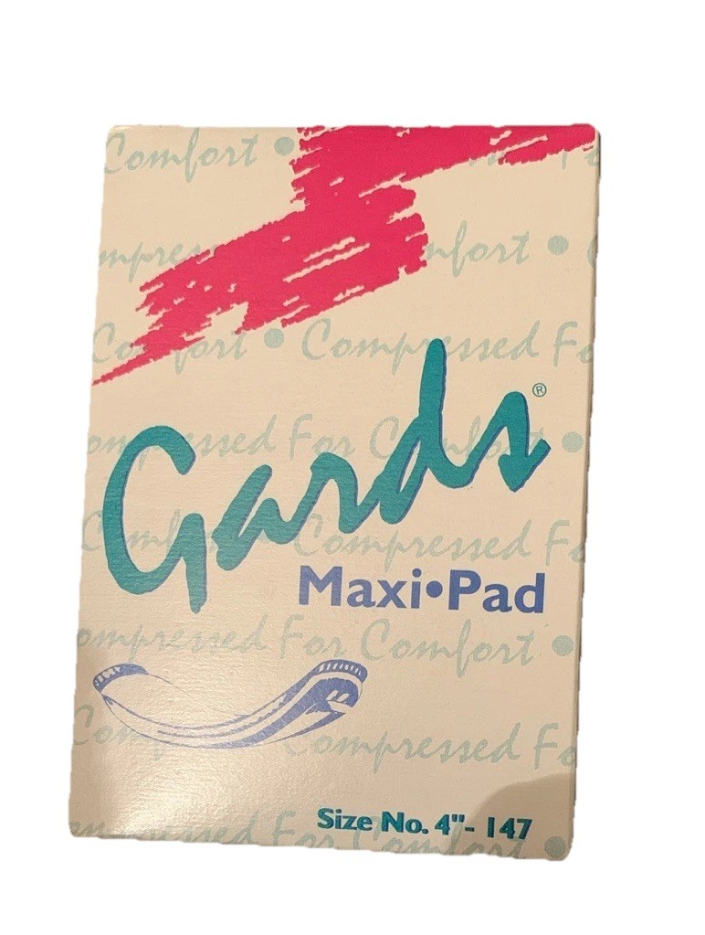 Rare  VTG 90s Gards Maxi Pads Individually Boxed Travel Packs