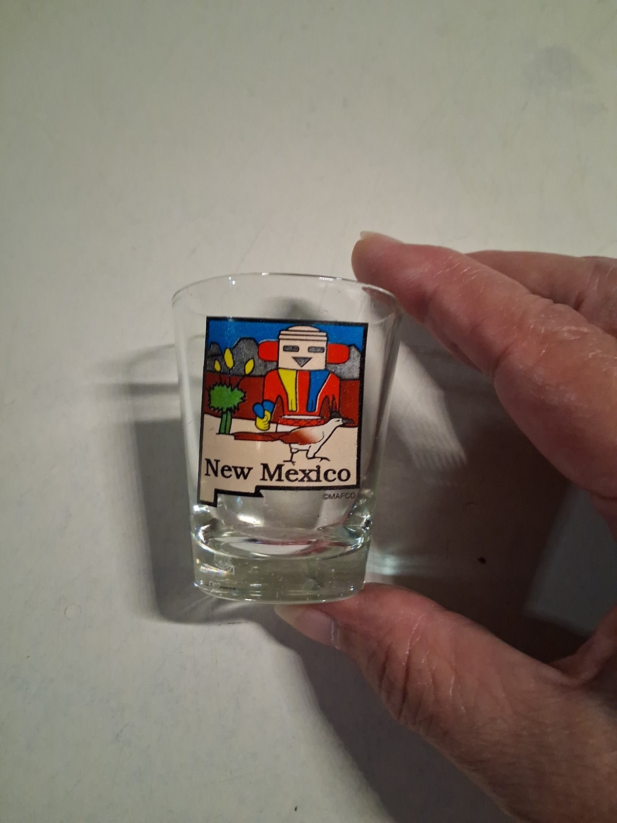 New Mexico State Souvenir Shot Glass 2.25" Tall VG