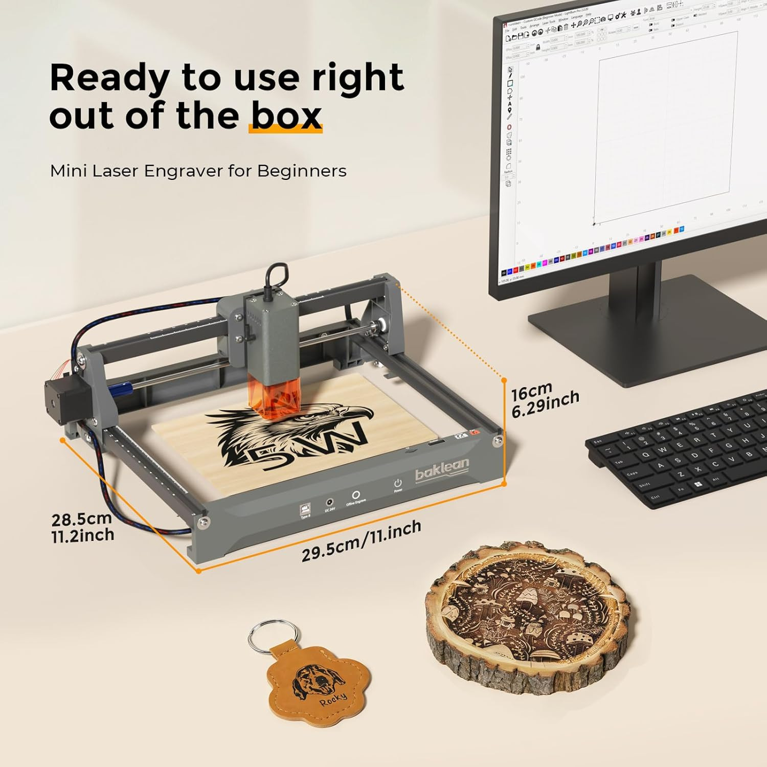 10W Laser Engraving Machine - High Precision Desktop Cutter for DIY Projects