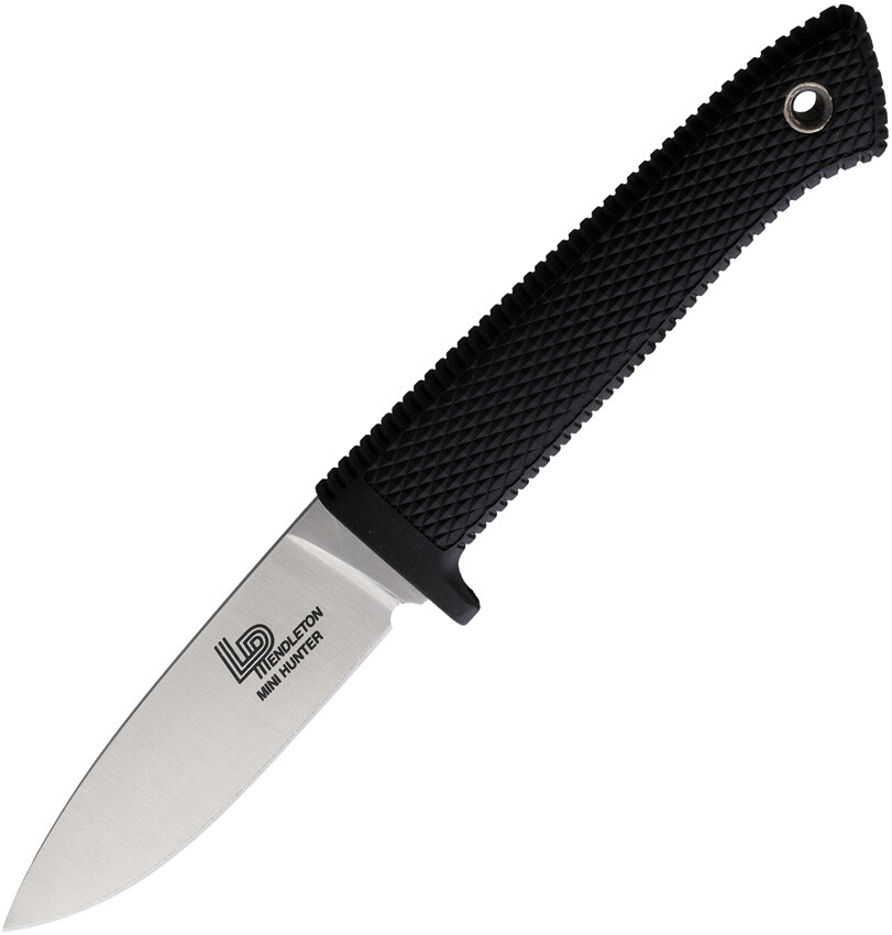Cold Steel Pendleton Hunter Black Handle Fixed Blade Knife with Sheath 36LPCM