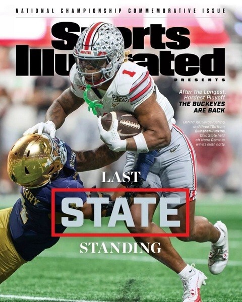 2024 OHIO STATE BUCKEYES National Champions Sports Illustrated Cover 8x10 Photo