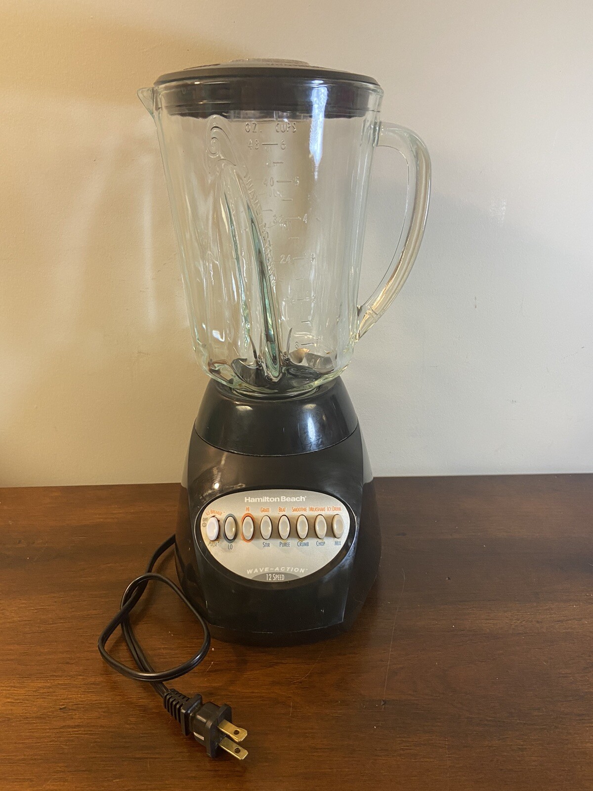 hamilton beach blender  WAVE ACTION  10 SPEED Model 52282R 6 Cup 48 Oz Capa