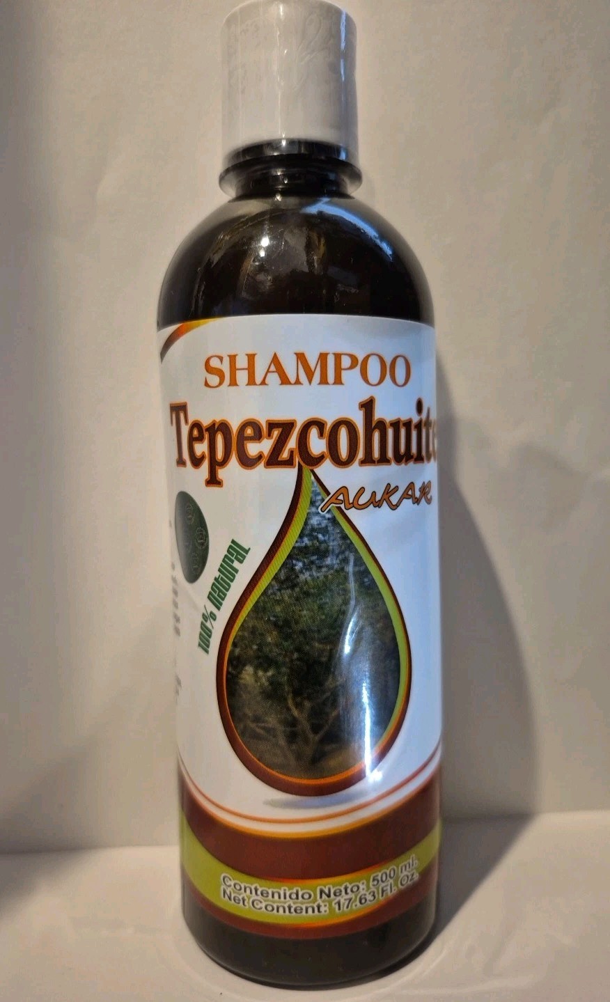 SHAMPOO DE TEPEZCOHUITE 17.6oz (500ml) Regenera,Crece,  Repara,Estimula Cabello"