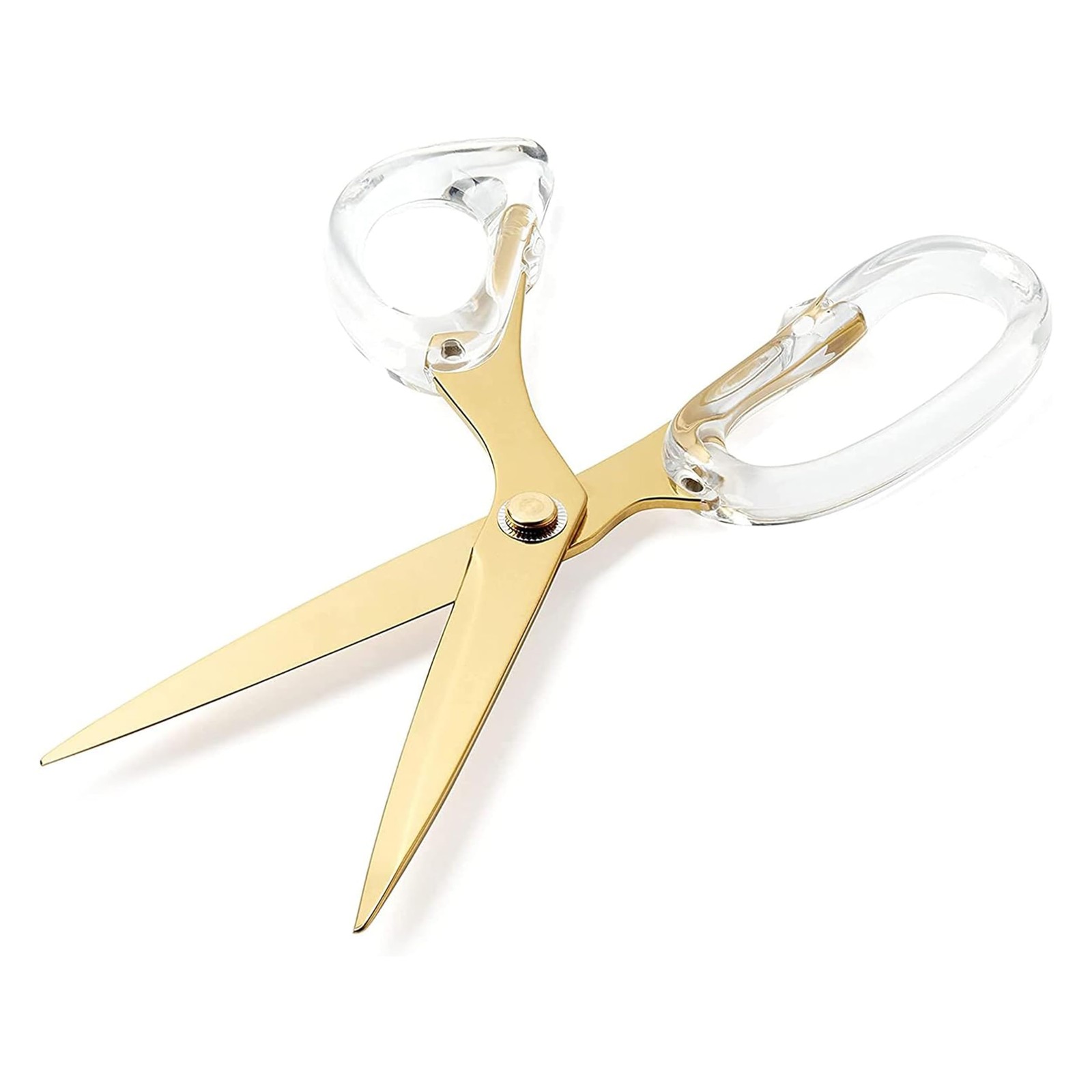OfficeGoods 9” Gold Stainless Steel Acrylic Scissors - Office & Home