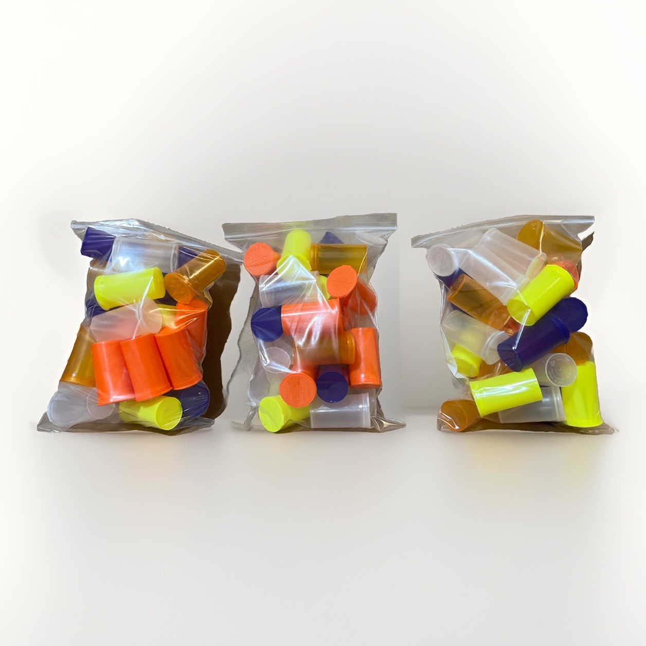 QTY. 25 - PPVA19 - Philips ASST COLOR Pop Top Vials - 19 DRAM