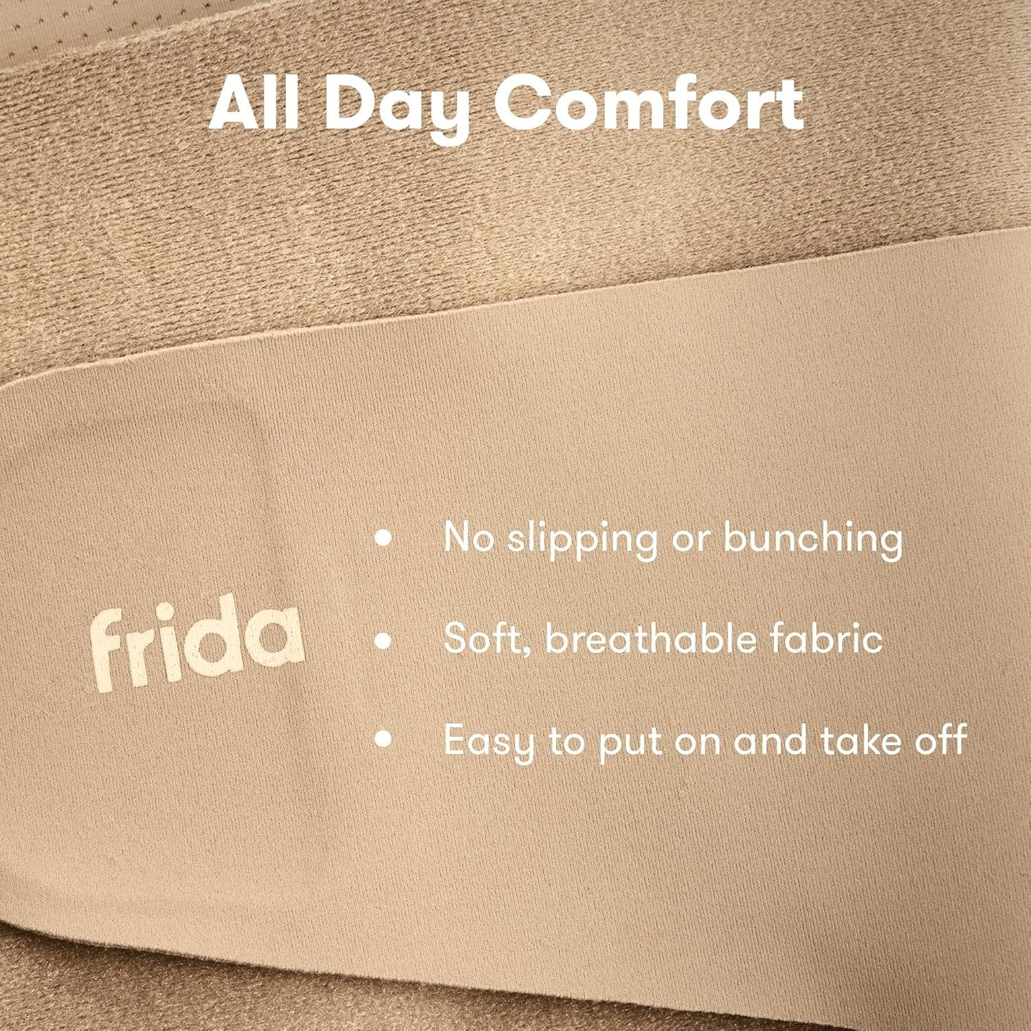 frida Dual-Support Belly Band, L/XL, Compression & Support, Adjustable, Beige
