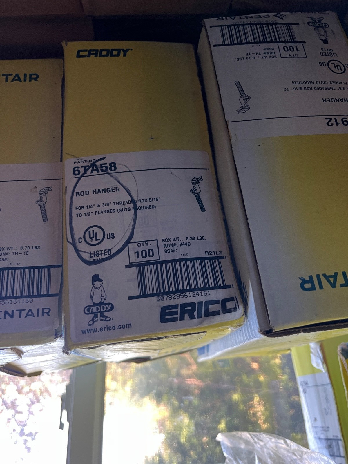 Erico Caddy 6TA58 Rod Hanger BOX OF 100
