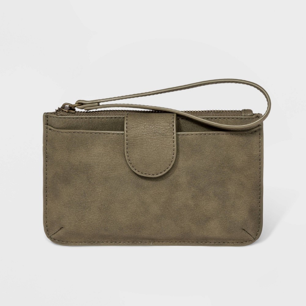 Zip Closure Wristlet - Universal Thread Dark Olive Green