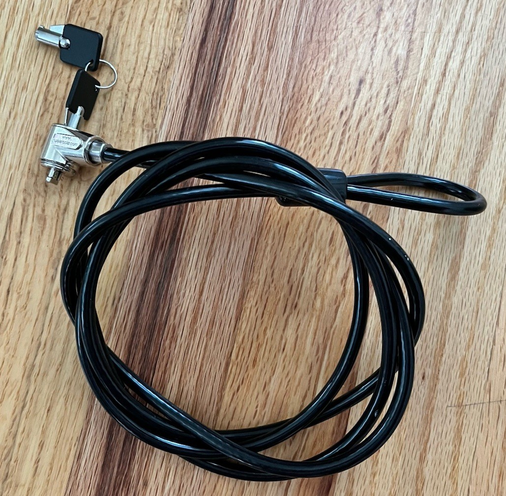 Noble Security 14 mm Laptop Cable Lock with 6 feet Reinforced Steel NG14T-XTRAP