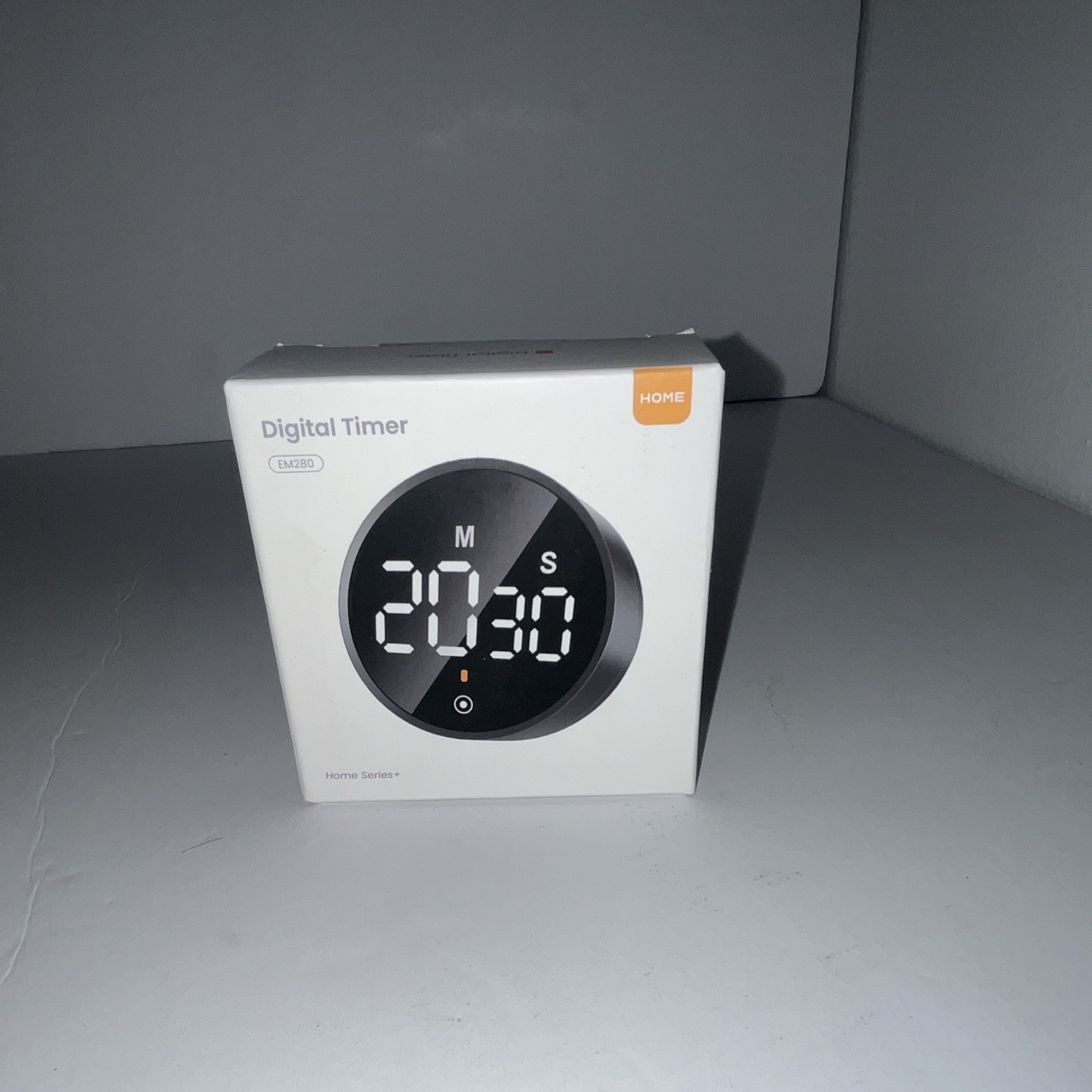 HOME EM280 Digital Timer Countdown Black Battery Powered Plastic Modern