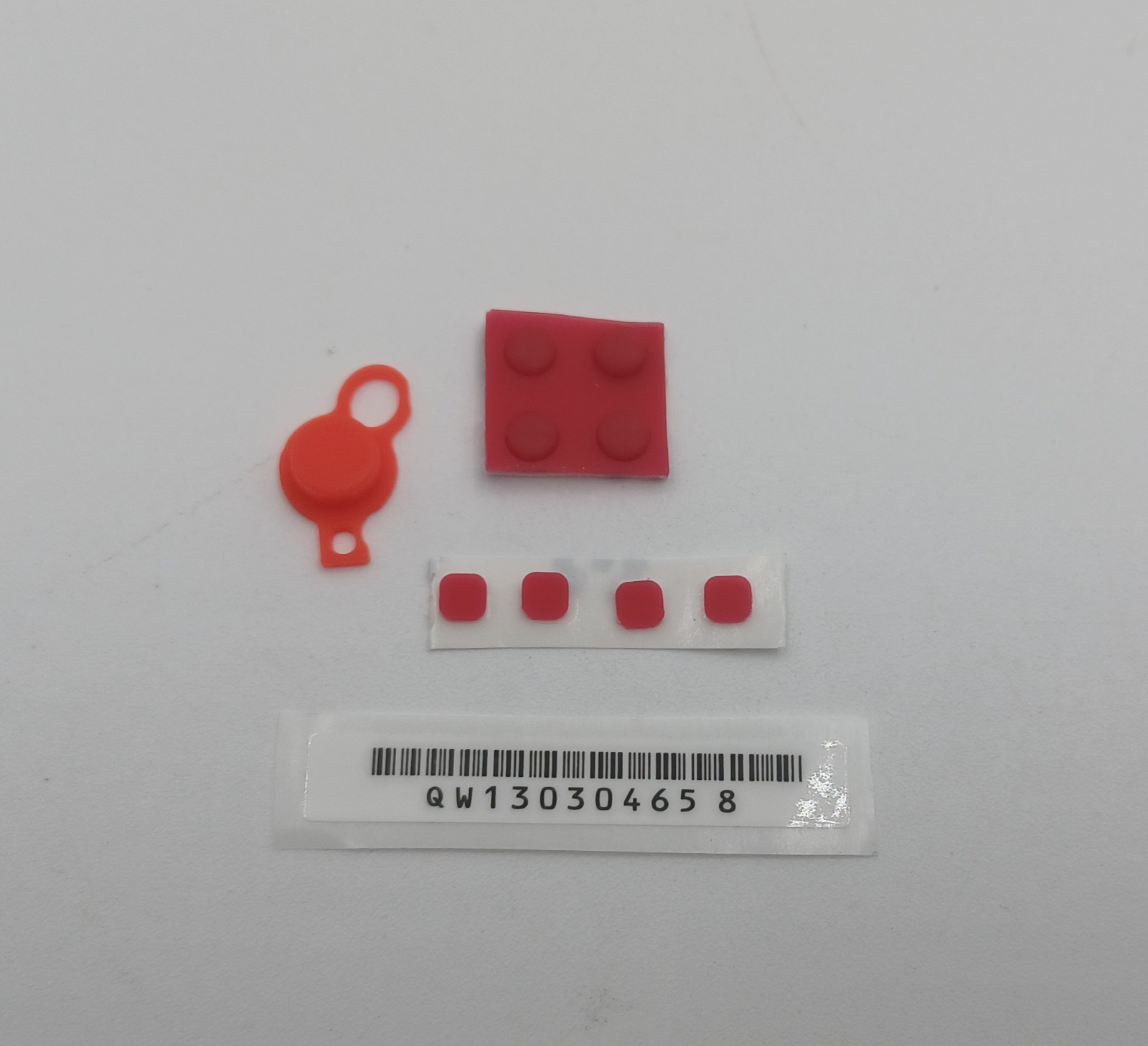 New Nintendo 3ds XL LL Screw Rubbers and C-Stick Red Combination + Label UPC