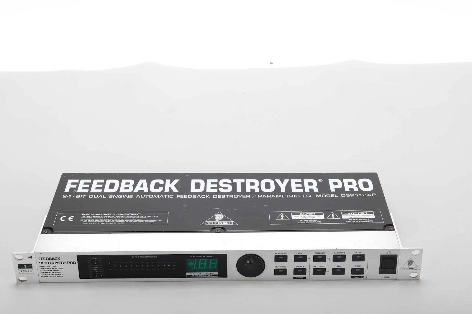 Behringer DSP1124P Dual Channel 24-Bit Feedback Destroyer Pro Suppressor - Fair