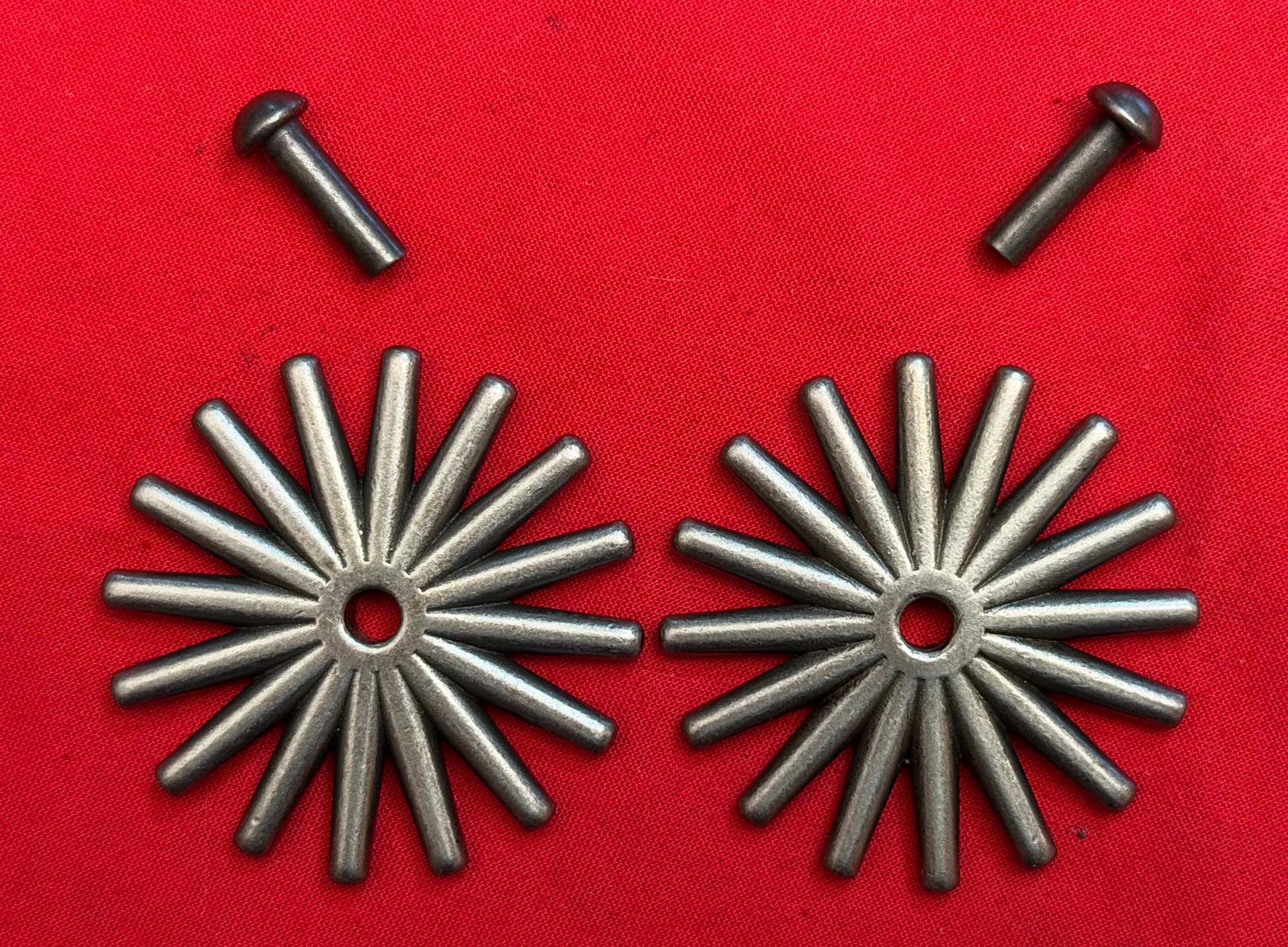 BRAND NEW 2" 16-Point COWBOY VAQUERO Fancy SPUR ROWELS & Pins