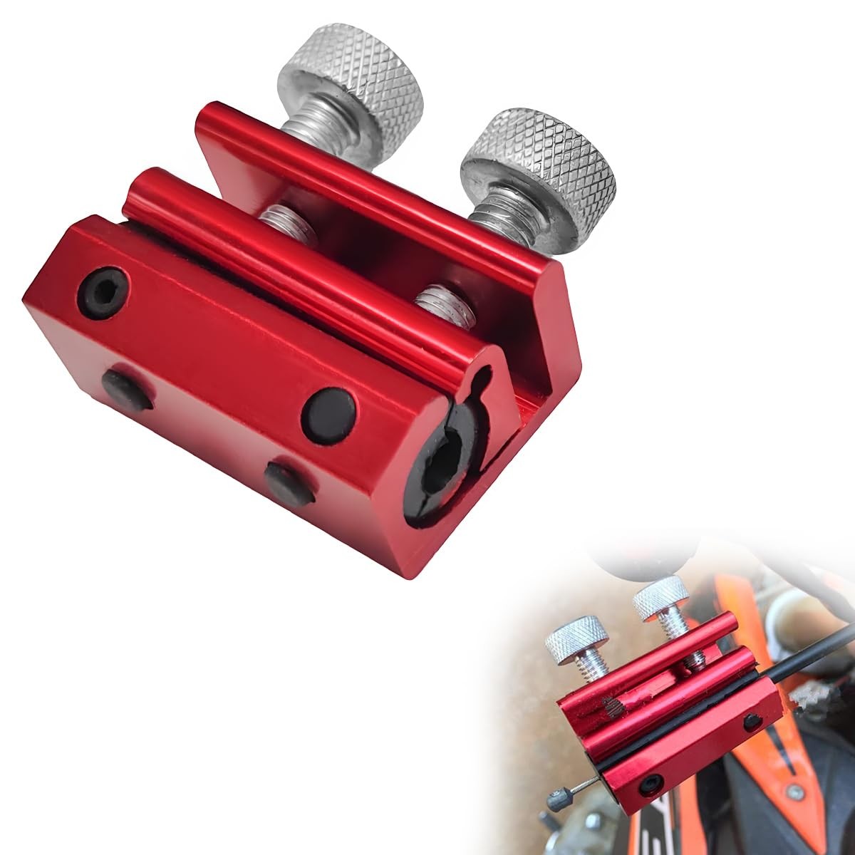 Motorcycle Brake Cable Lubricator Tool Red Cable Luber Tool