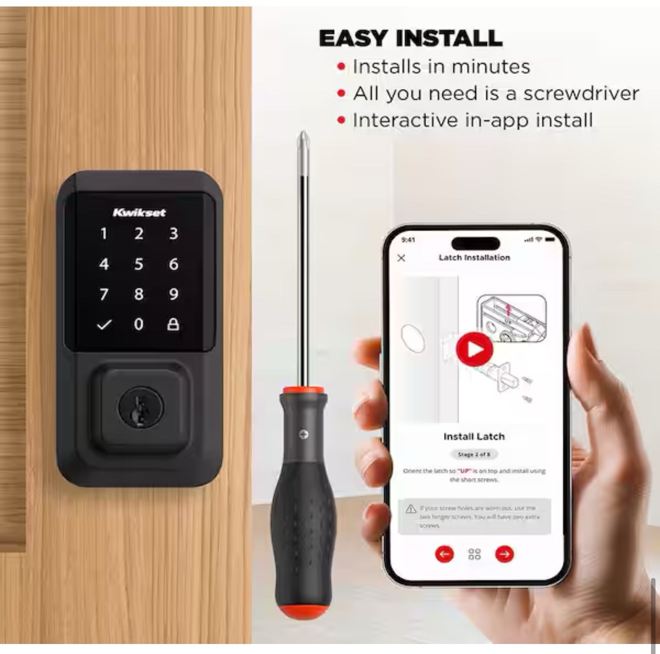 Kwikset Halo 939 Wi-Fi Smart Lock Touchscreen Keypad 99390-004 Matte Black New