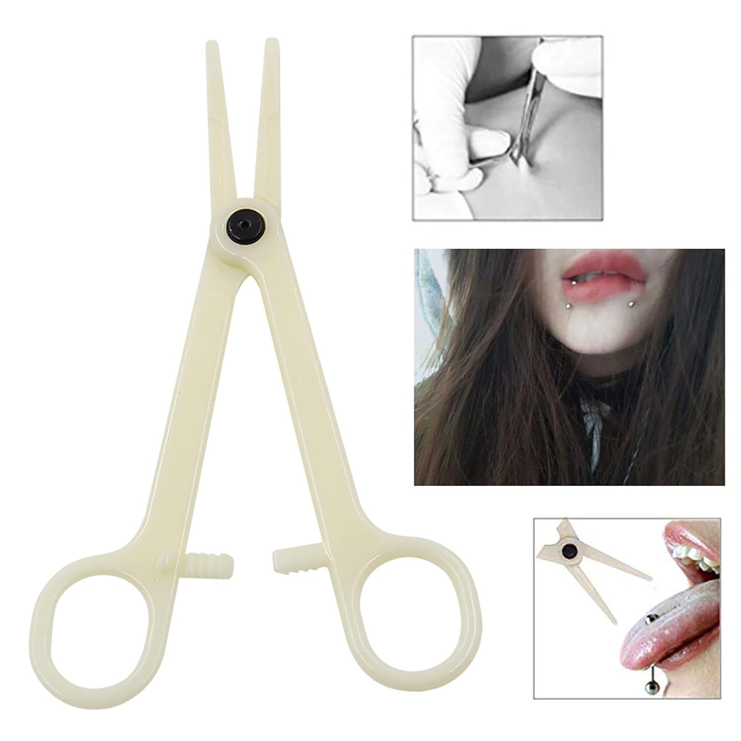 Disposable Piercing Clamps - Combofix 10Pcs Forceps Type2