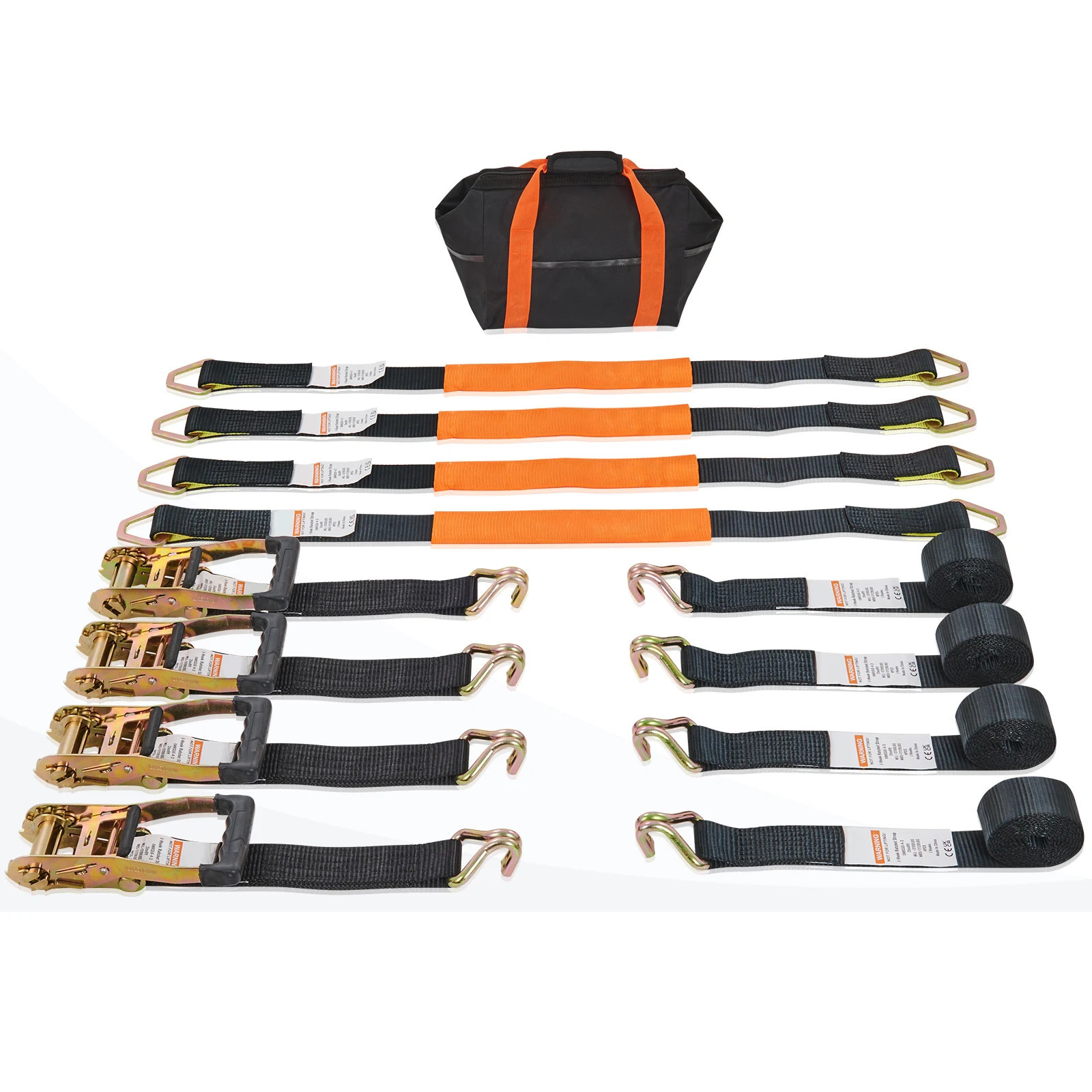 New Ratchet Strap Tie Down Cargo Belt with Metal Buckle Tensioner Strong Lashing