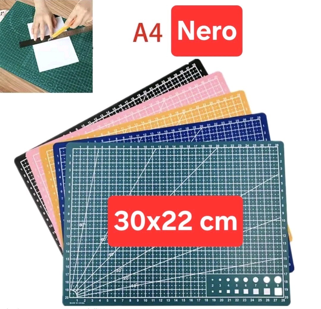 1 Medium Mat A4 Black Cut Work Precision Measure Pieces (Foreign Shipping