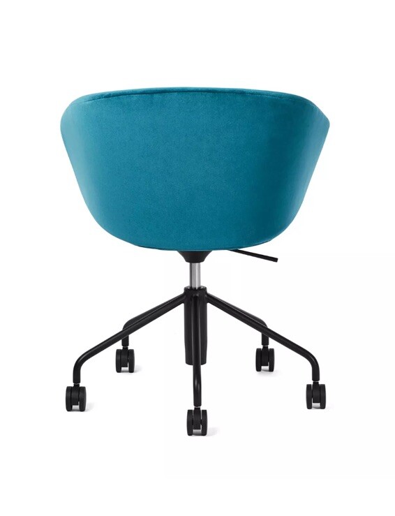 Pitch Meeting Chair (Velvet Teal) by Poppin (NEW IN BOX)