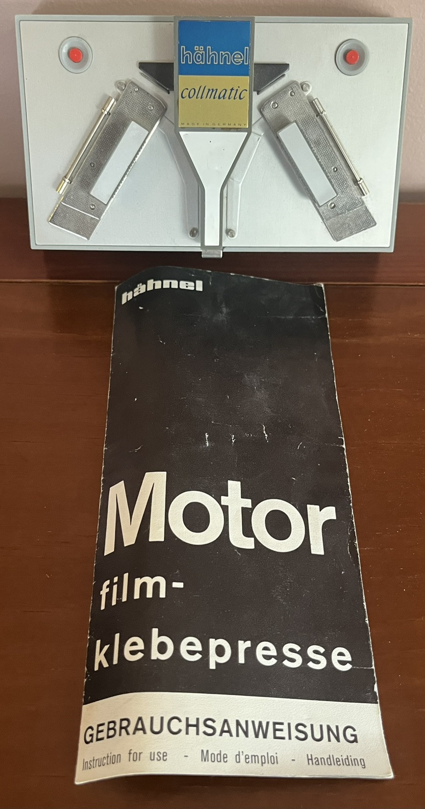 Hahnel Collmatic Motorized Super 8 Film Splicer With Manual - Made In Germany