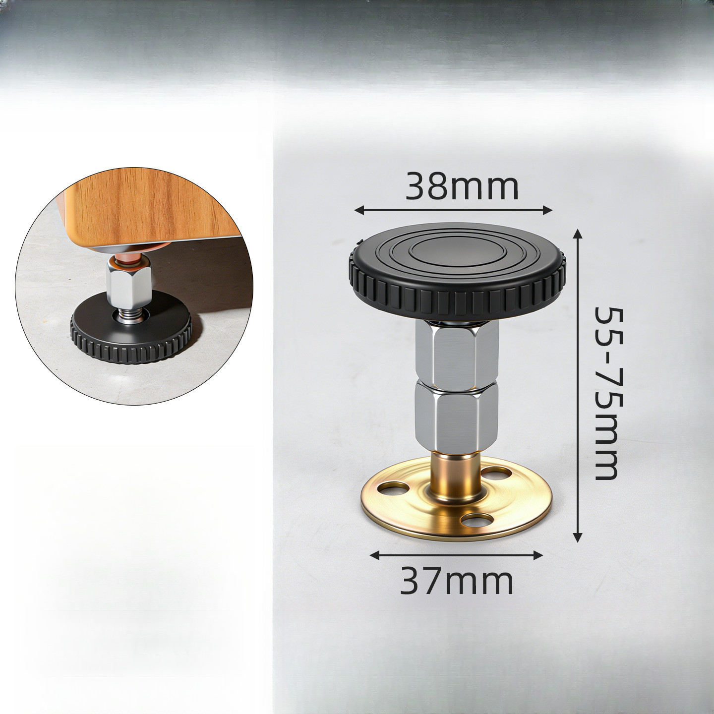 Height Adjustable For FURNITURE Support for Bed Frames Damping and Stability