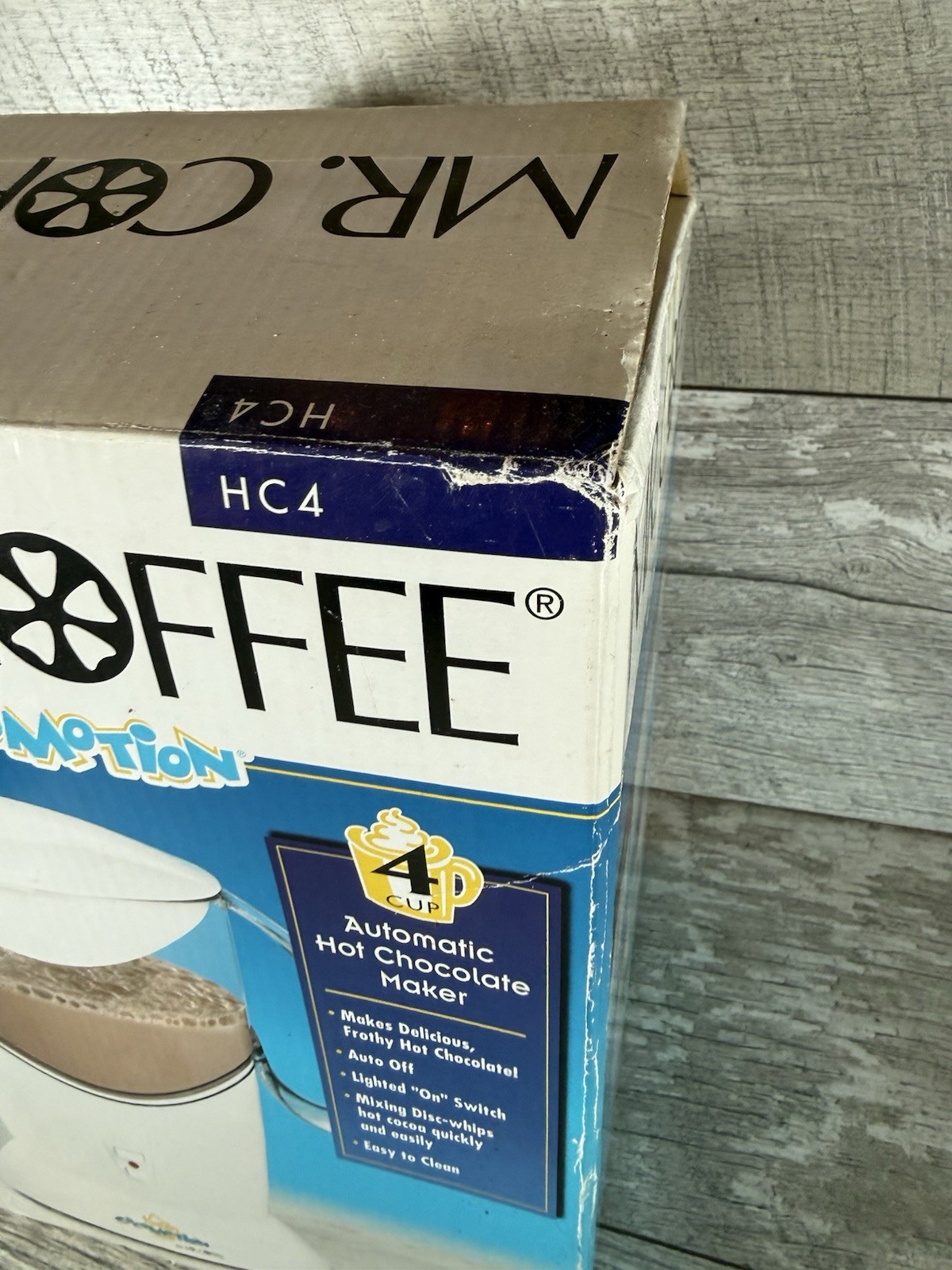 New Mr. Coffee Cocomotion HC4 Hot Chocolate Maker 4 Cup NEW/OPEN