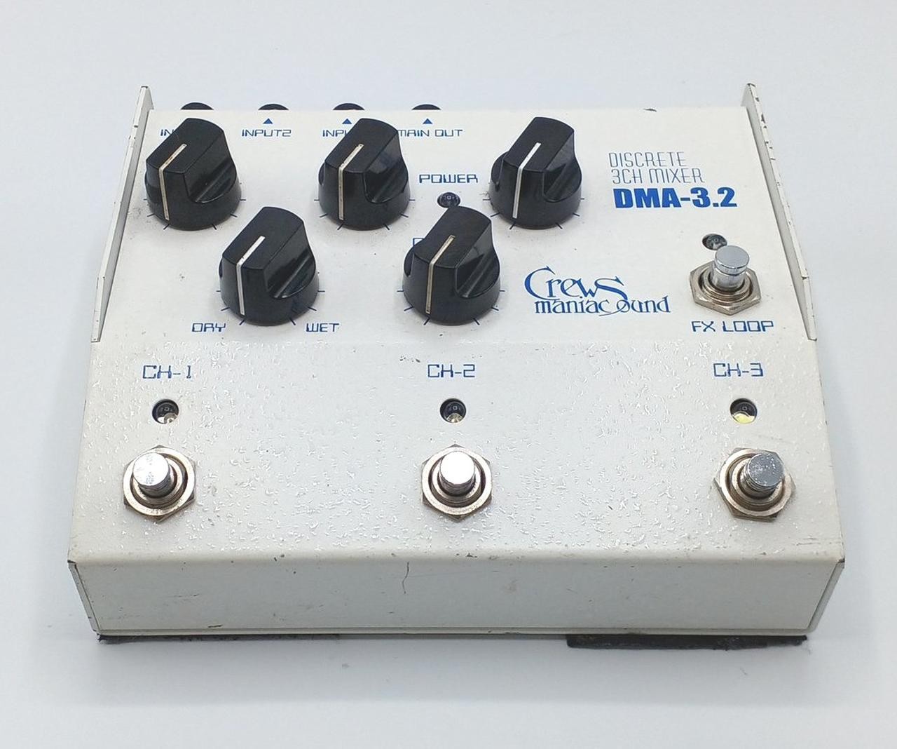 Crews Maniac Sound DMA-3.2 3-Channel Foot Mixer Preamp DI Used