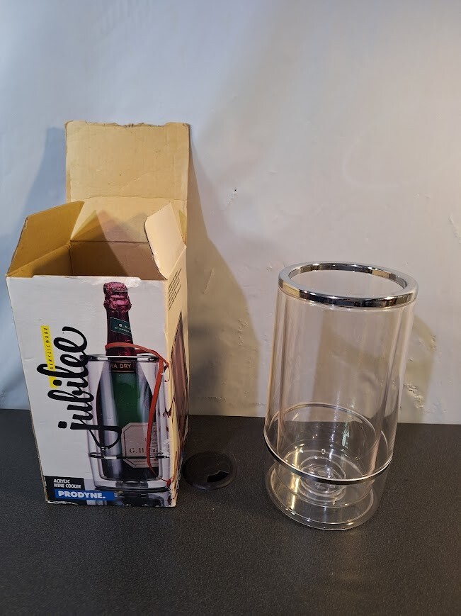 Wine Cooler Prodyne Acrylic Iceless Single Bottle Chilled