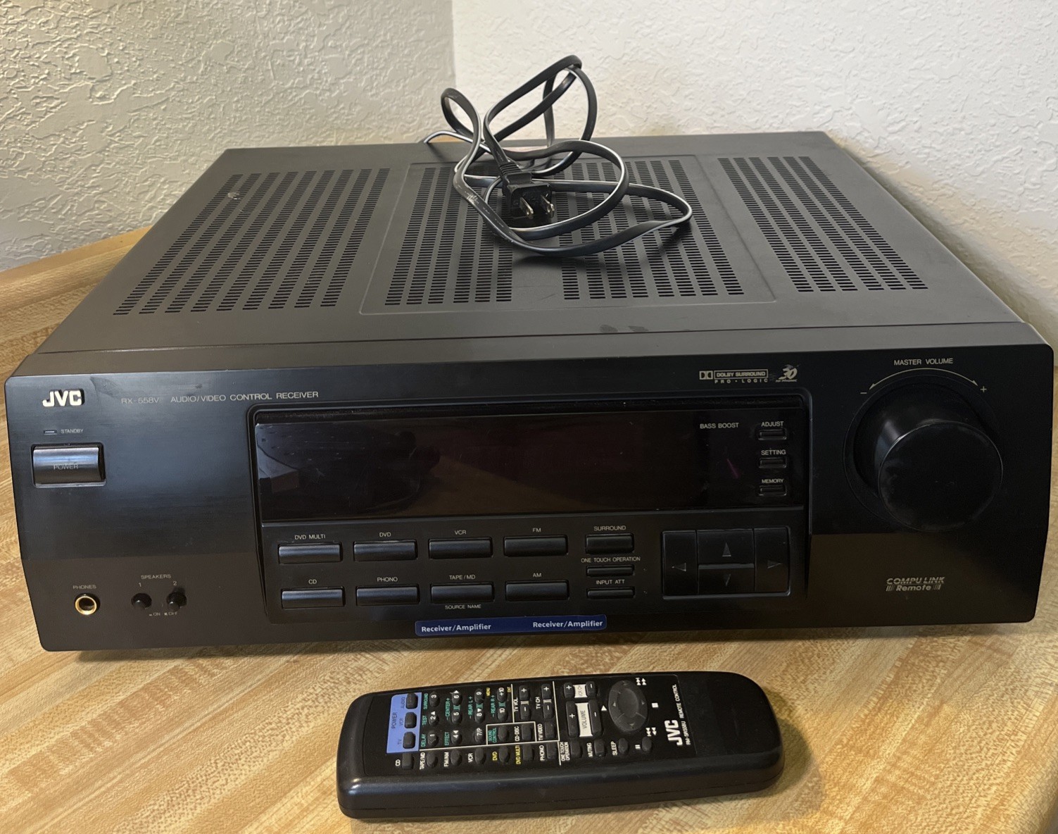 Vtg '90's JVC RX-558VBK Black Audio/Video Contro Receiver
