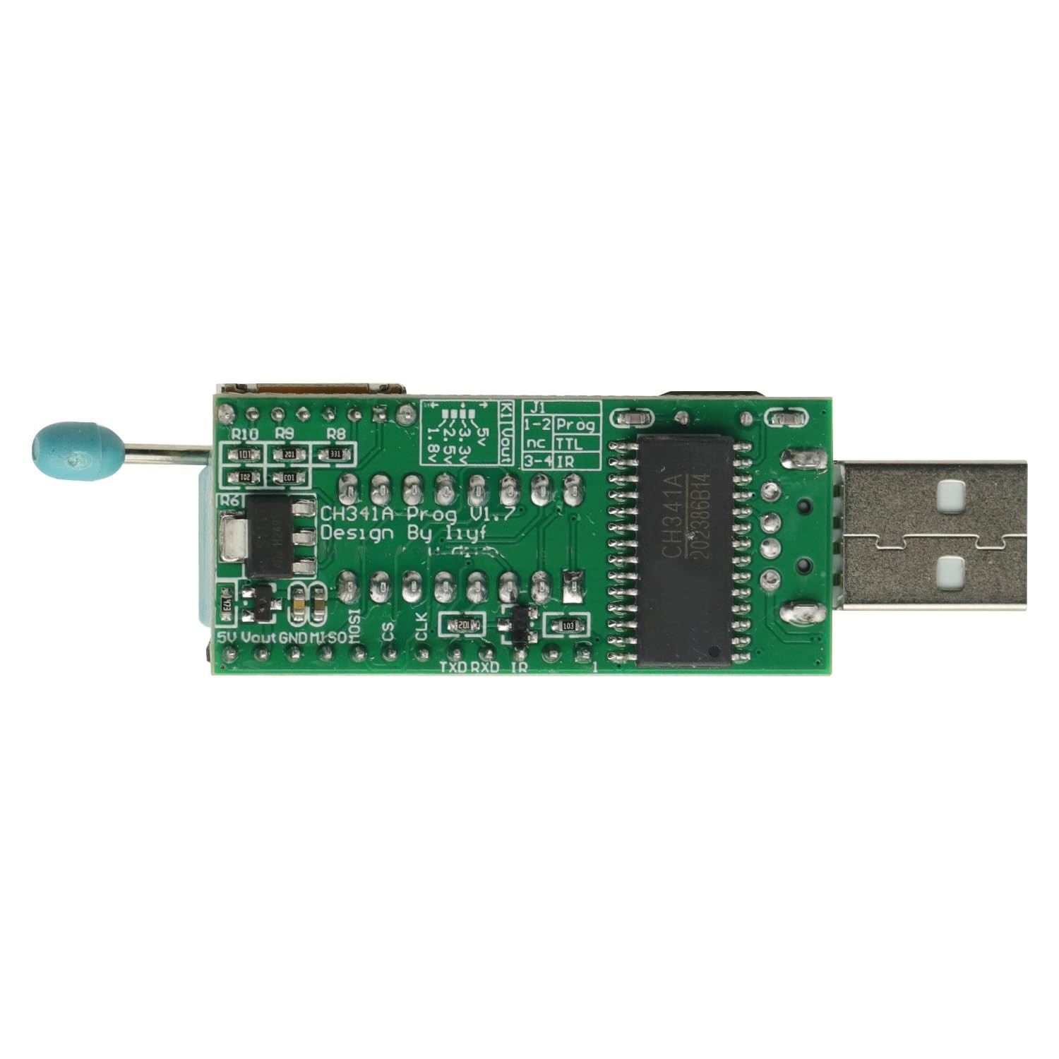 CH341A USB Programmer V1.7 Level Conversion 1.8V 2.5V 3.3V 5V Chip Reader Writer
